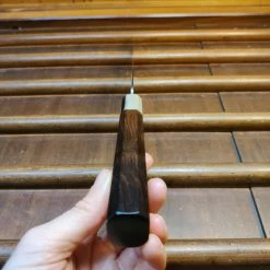 H&K Yoshikazu Tanaka 240mm Sujihiki Shirogami 1 Damascus Ebony