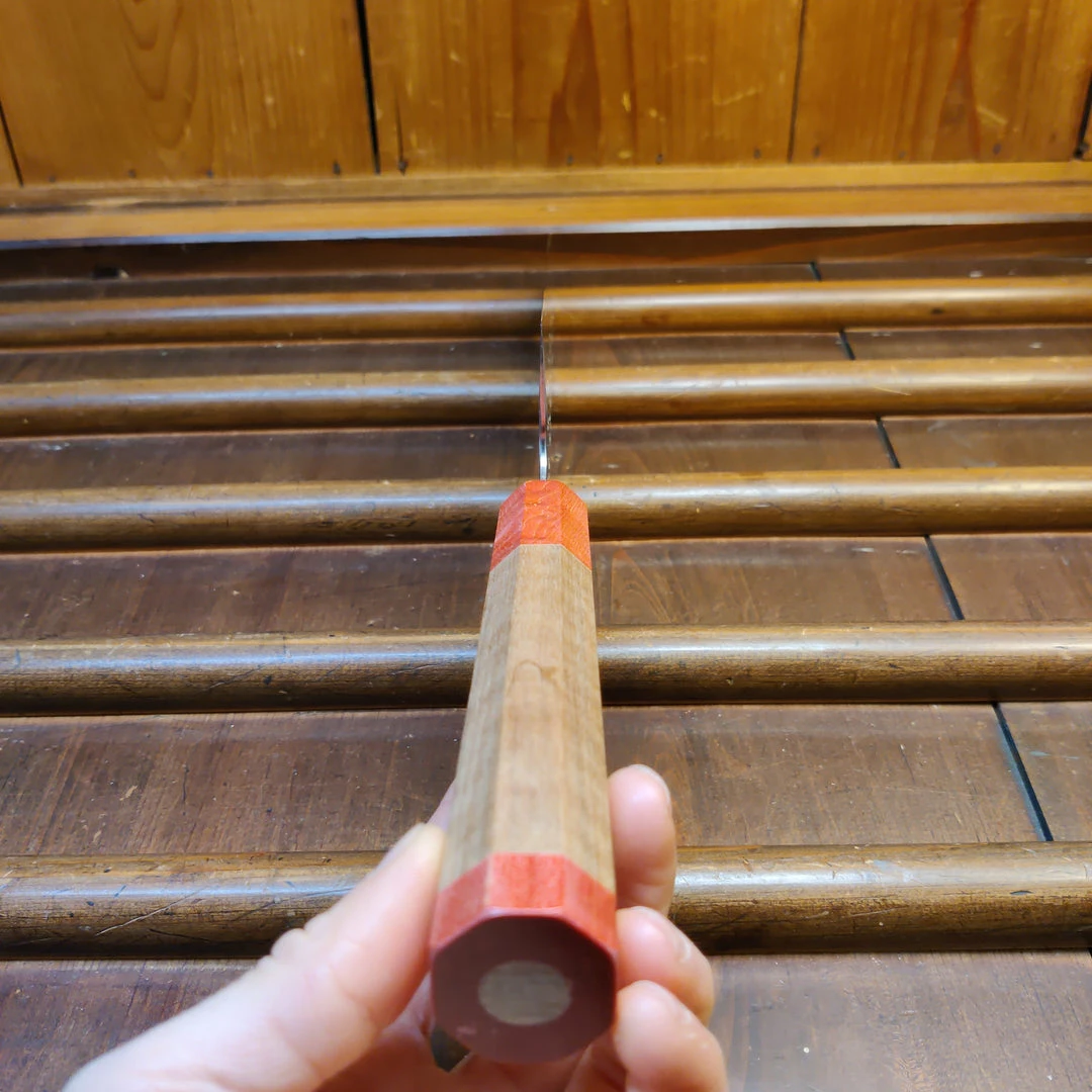 H&K Nigara Hamono 240mm Kiritsuke Gyuto VG10 Suminagashi Tsuchime Maple