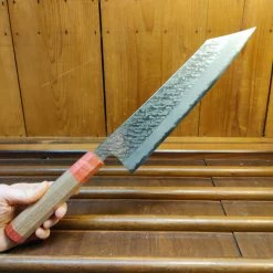 H&K Nigara Hamono 240mm Kiritsuke Gyuto VG10 Suminagashi Tsuchime Maple