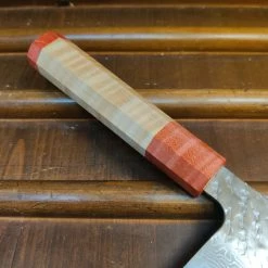 H&K Nigara Hamono 240mm Gyuto VG10 Suminagashi Tsuchime Maple