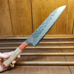 H&K Nigara Hamono 240mm Gyuto VG10 Suminagashi Tsuchime Maple