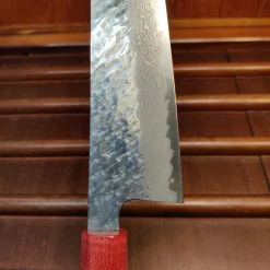 H&K Nigara Hamono 240mm Gyuto VG10 Suminagashi Tsuchime Maple