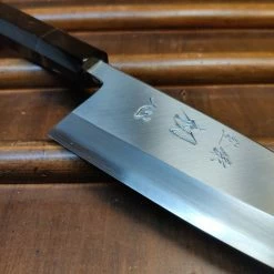 H&K Nakagawa Hatsukokoro 165mm Deba Ginsanko Stainless Ebony Black Buffalo Horn