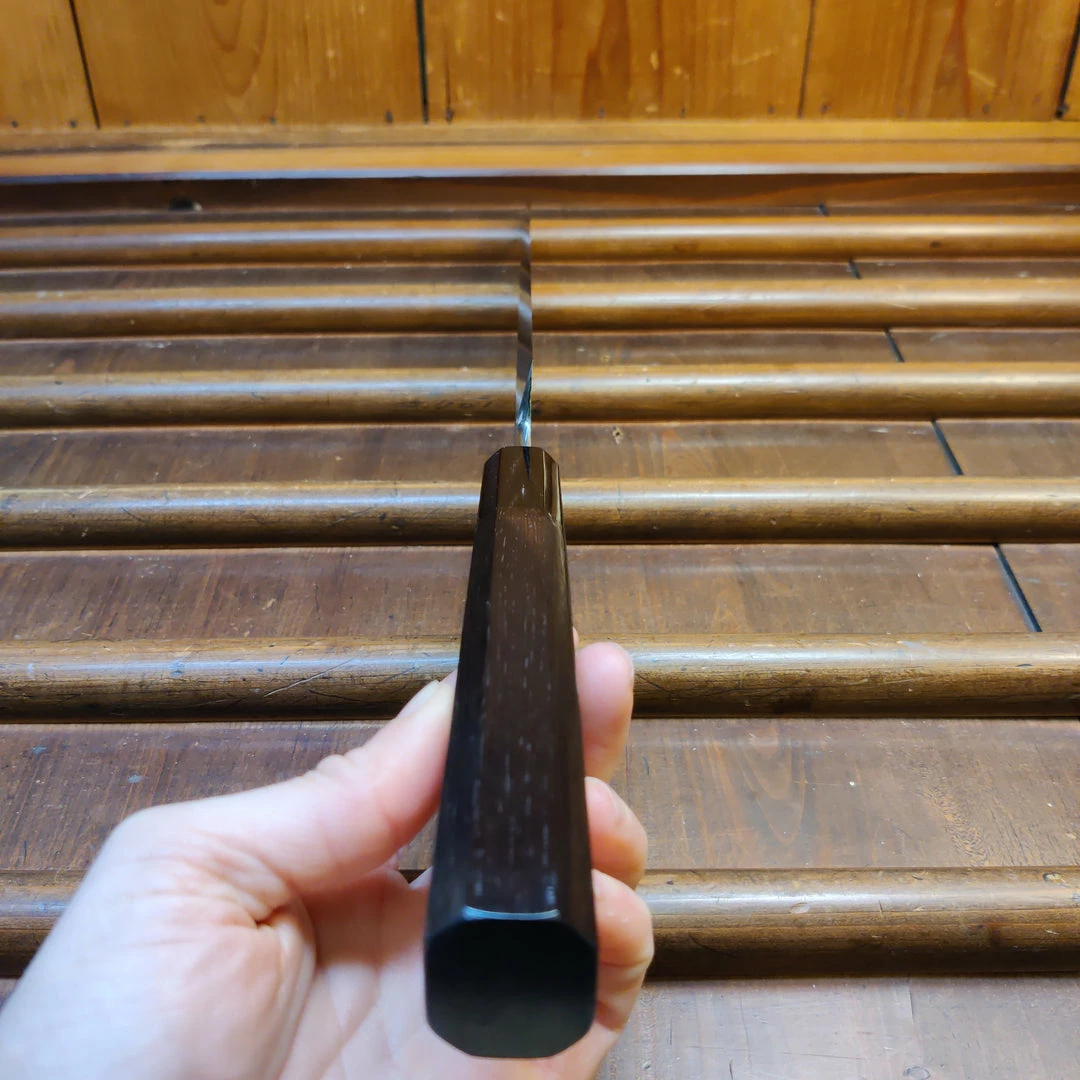 H&K Nakagawa Hatsukokoro 300mm Yanagi Aogami 1 Damascus Ebony White Buffalo Horn