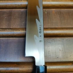 H&K Nakagawa Hatsukokoro 300mm Yanagi Aogami 1 Damascus Ebony White Buffalo Horn