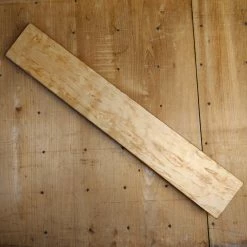 Knife En Place Heritage Karelian Birch Burl With Dyed Curly Maple - 17.875x2.875