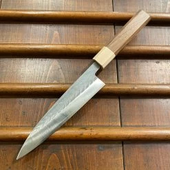 Hitohira TD 165mm Stout Gyuto SLD Tsuchime Walnut Handle