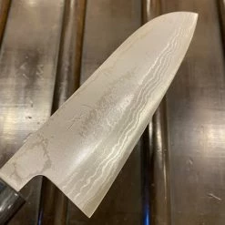Hitohira GR 165mm Santoku Iron Clad Aogami 2 Damascus