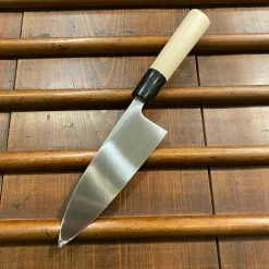 Sakai Kikumori Tomoshibi 150mm Deba Shirogami #2