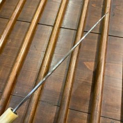 Hitohira Togashi 240mm Gyuto Stainless Clad Aogami 1 Ebony Blonde Horn