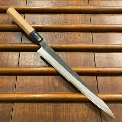 Hitohira Tanaka Kyuzo 270mm Sujihiki Aogami 1 Kurouchi Yakusugi Cedar