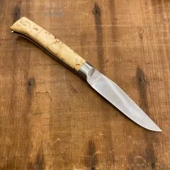 Au Sabot 10cm Alpine Stainless Pocket Knife Finnish Curly Birch