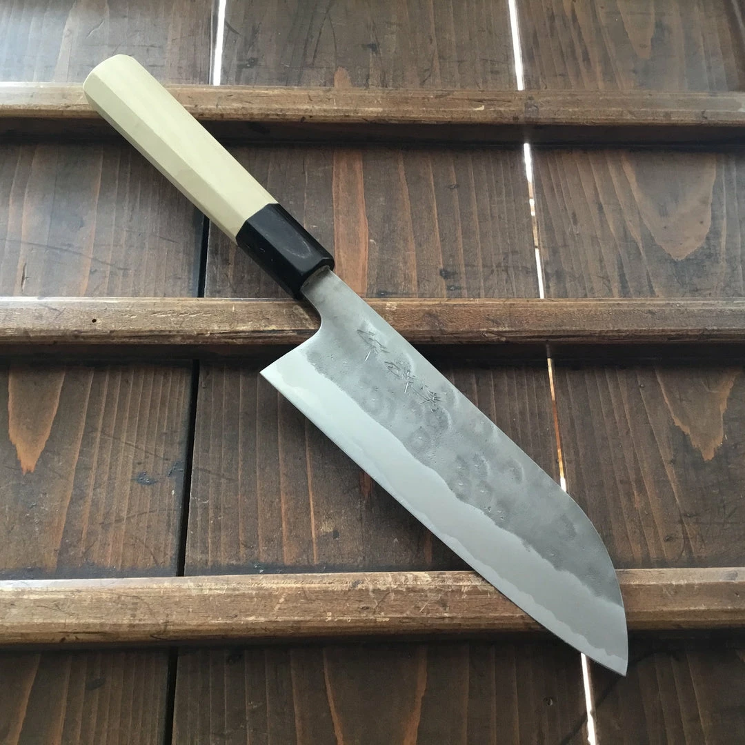 Sakai Kikumori 165mm Santoku - Aogami 2 - Nashiji