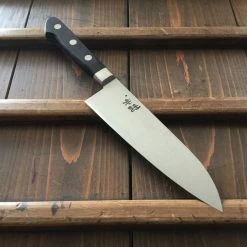 Ashi Hamono 180mm Santoku Swedish Stainless Western Handle W Saya