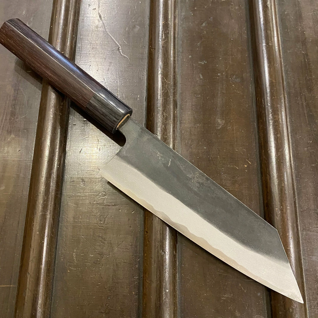 Hitohira MS 170mm Bunka Iron Clad Shirogami #2 Kurouchi Rosewood