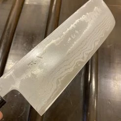 Hitohira GR 165mm Nakiri Iron Clad Aogami 2 Damascus