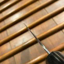 Sakai Kikumori Yugiri 225mm Kiritsuke Gyuto Stainless Clad Aogami 1 Ebony W/ Saya