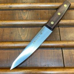 Hitohira Kanehide 150mm Lefty Honesuki Maru Semi Stainless Japanese Butcher Knife