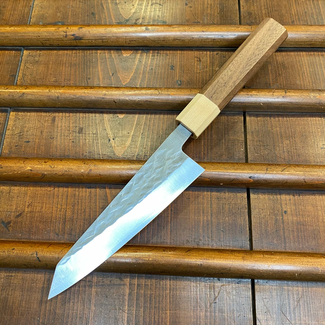 Hitohira TD 150mm Honesuki Kaku SLD Tsuchime Walnut Handle Ambidexterous