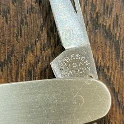 Bernal Cutlery Robeson Shuredge 3” Pen Stainless Blade Nickel Scales 1922-38 The Vault