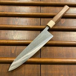 Hitohira TD 210mm Gyuto SLD Tsuchime Walnut Handle