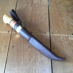 Iisakki Jarvenpaa'Riistapuukko' 110mm Stainless Steel Stacked Birchbark & Birch Puukko