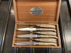 Fontenille Pataud 'Laguiole Steak' - Curly Birch - Set Of 6