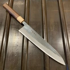 Hitohira TD 240mm Gyuto Stainless Clad Aogami 2 Kurouchi