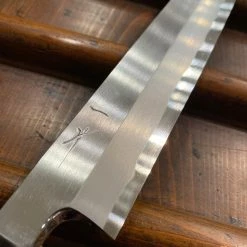 Hitohira Togashi 270mm Yanagi Shirogami 1 Tachi Finish D Ho / Horn With Saya