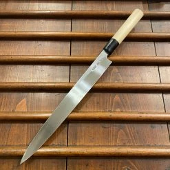 Hitohira Togashi Tachi 300mm Yanagi Shirogami 2 D Ho / Horn With Saya