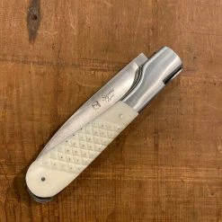 Fontenille Pataud Sperone 12cm Carved Pinned Cow Bone Lockback