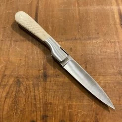 Fontenille Pataud Sperone 12cm Carved Pinned Cow Bone Lockback