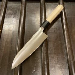 Ashi Hamono 180mm Santoku Swedish Stainless Ho Wood Horn Handle W Saya