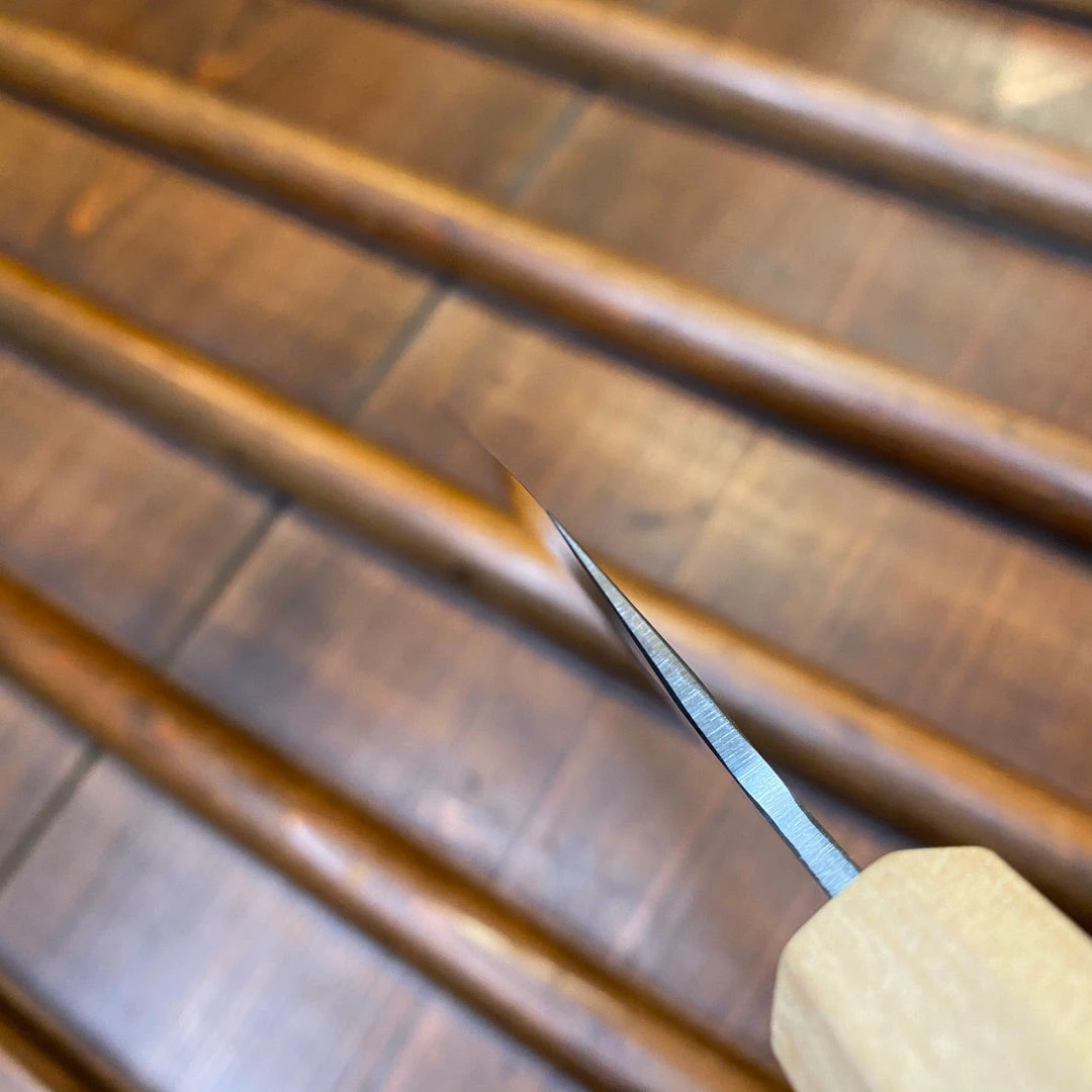 Hitohira TD 150mm Honesuki Kaku SLD Tsuchime Walnut Handle Ambidexterous