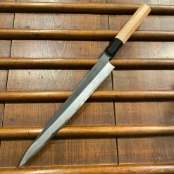 Hitohira Tanaka Kyuzo 270mm Sujihiki Aogami 1 Kurouchi Yakusugi Cedar