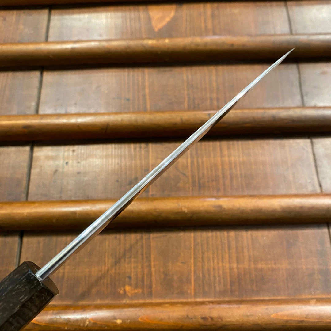 Waiting Room Takada No Hamono 150mm Petty Blue 2 Iron Clad Octagonal Tagayasan & Ebony Handle - On Order