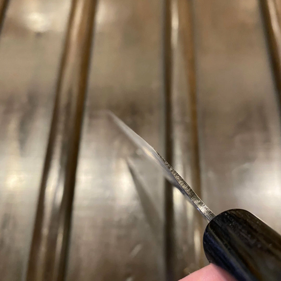 Hitohira GR 135mm Petty Iron Clad Aogami 2 Damascus