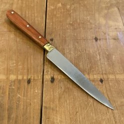 Au Sabot 4" Pointed Paring Stainless Camwood Brass Bolster