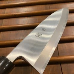 Sakai Kikumori Tomoshibi 180mm Deba Shirogami #2