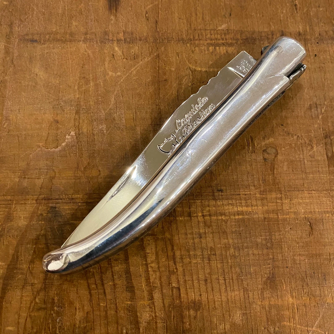 Au Sabot 12cm Laguiole Stainless Polished Aluminum Handle