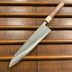 Hitohira TD 240mm Gyuto SLD Tsuchime Walnut Handle