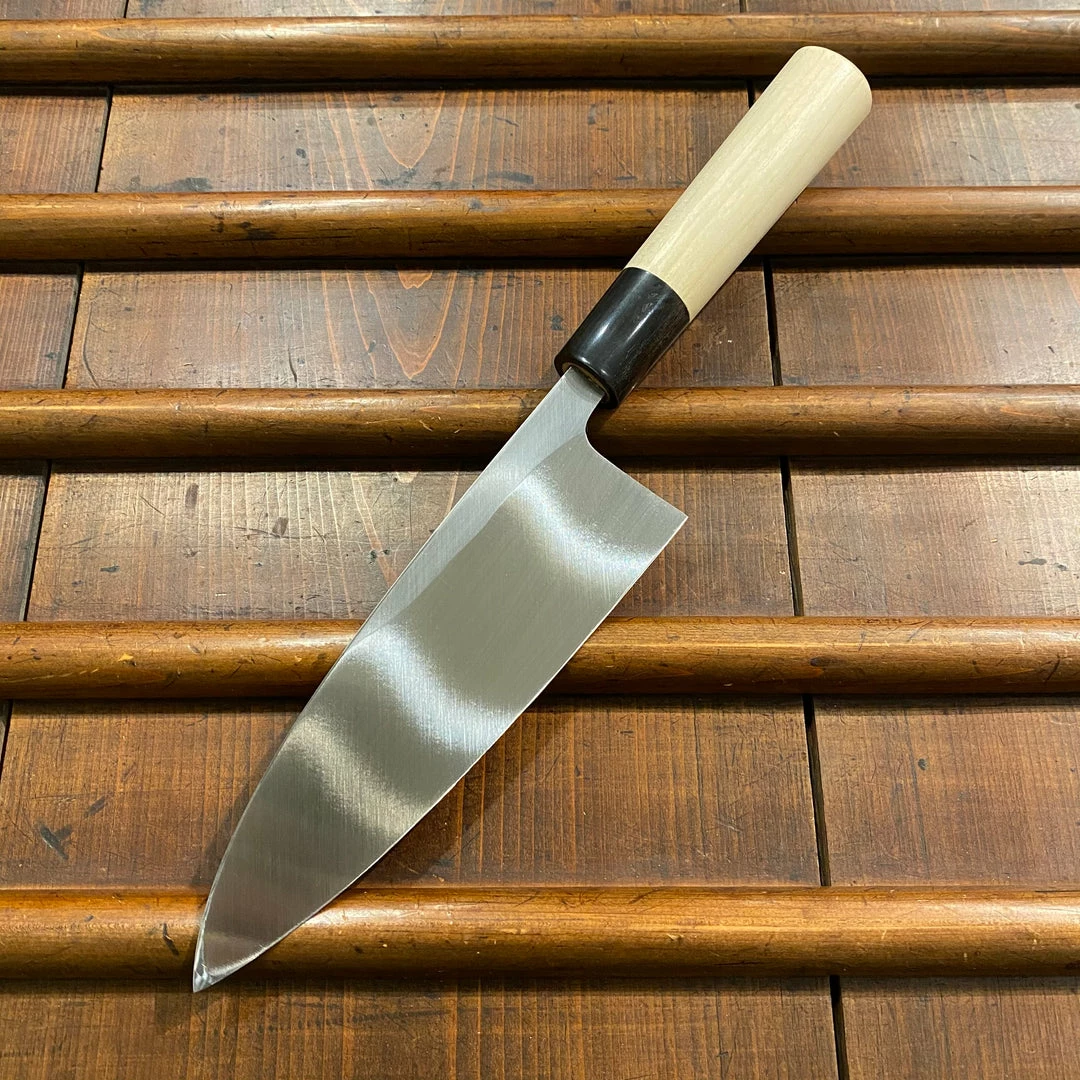 Sakai Kikumori Tomoshibi 165mm Deba Shirogami #2