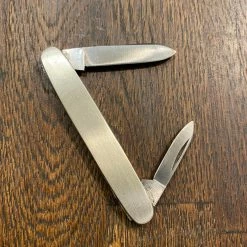 Bernal Cutlery Robeson Shuredge 3” Pen Stainless Blade Nickel Scales 1922-38 The Vault