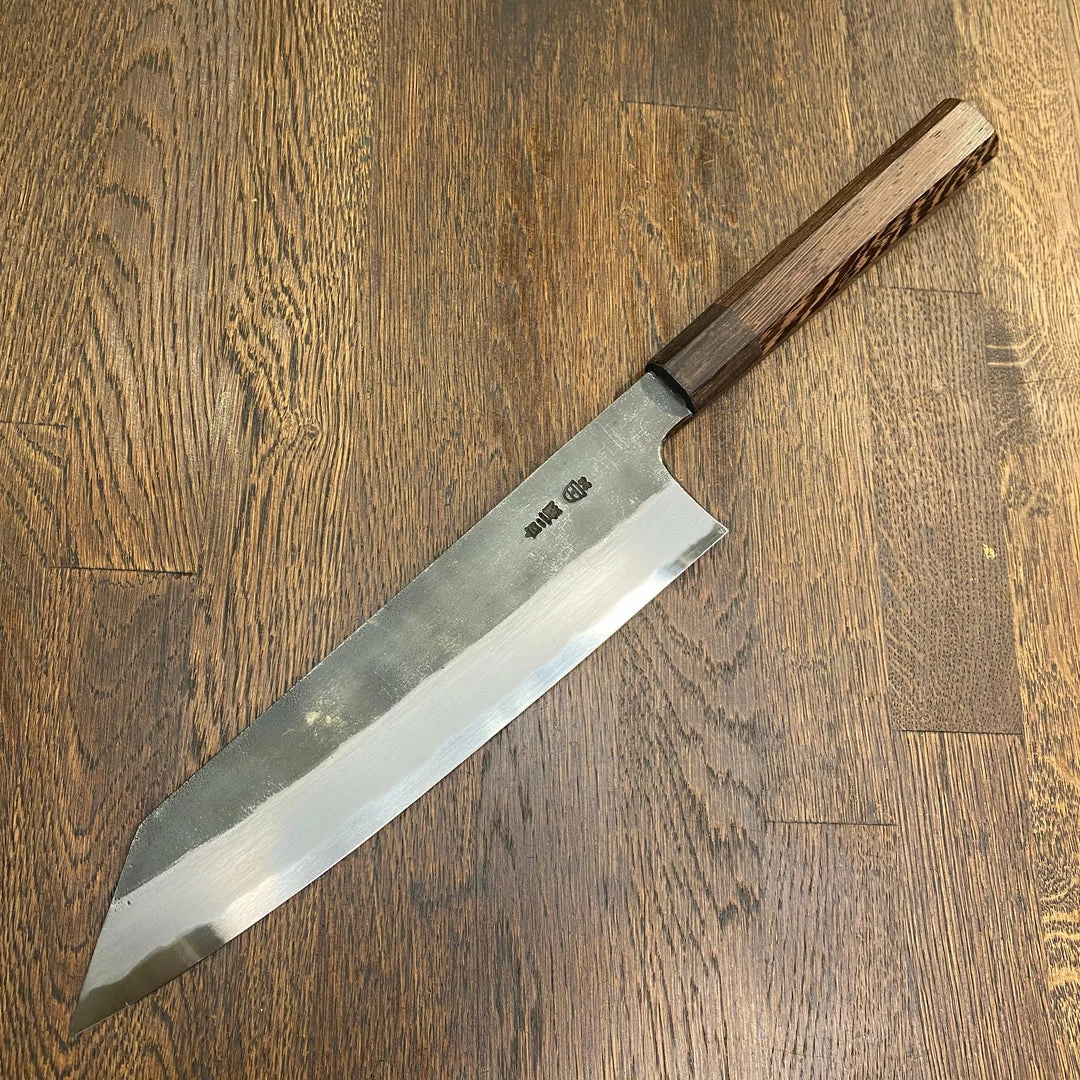 Hitohira Togashi 240mm Kiritsuke Gyuto Shirogami 2 Kurouchi Tagayasan Handle