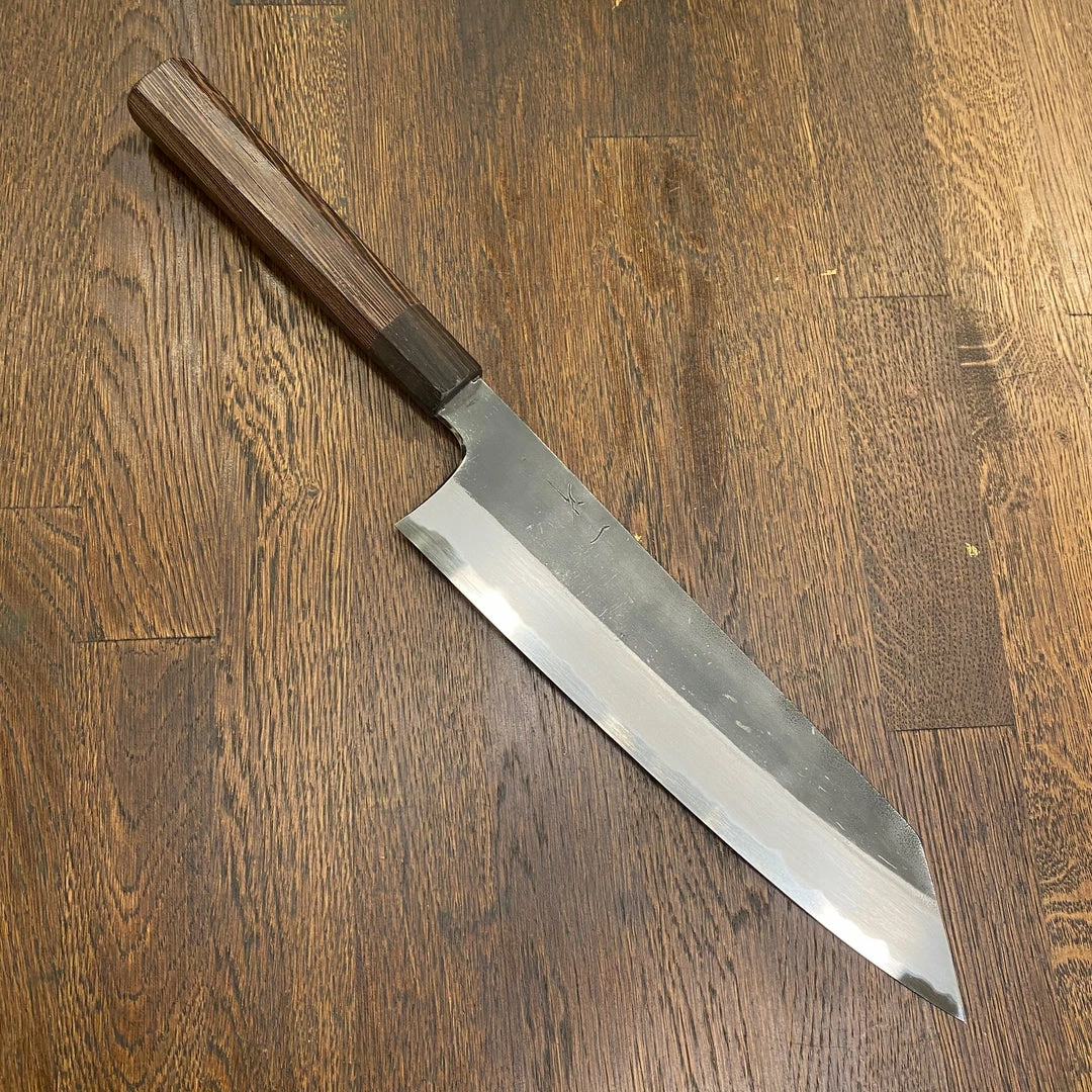 Hitohira Togashi 240mm Kiritsuke Gyuto Shirogami 2 Kurouchi Tagayasan Handle