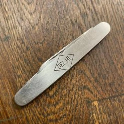 Bernal Cutlery Robeson Shuredge “Delhi” 3” Pen Stainless Blade Nickel Scales 1922-77