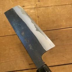 Sakai Kikumori 165mm Wa Nakiri Shirogami 1 Kurouchi