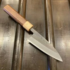 Waiting Room Hitohira TD 105mm Utility Stainless Clad Aogami 2 Kurouchi - On Order