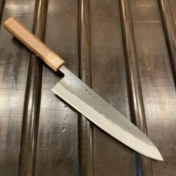 Hitohira TD 210mm Gyuto Stainless Clad Aogami 2 Kurouchi