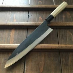 Sakai Kikumori 240mm Wa Gyuto - Shirogami 1 - Kurouchi